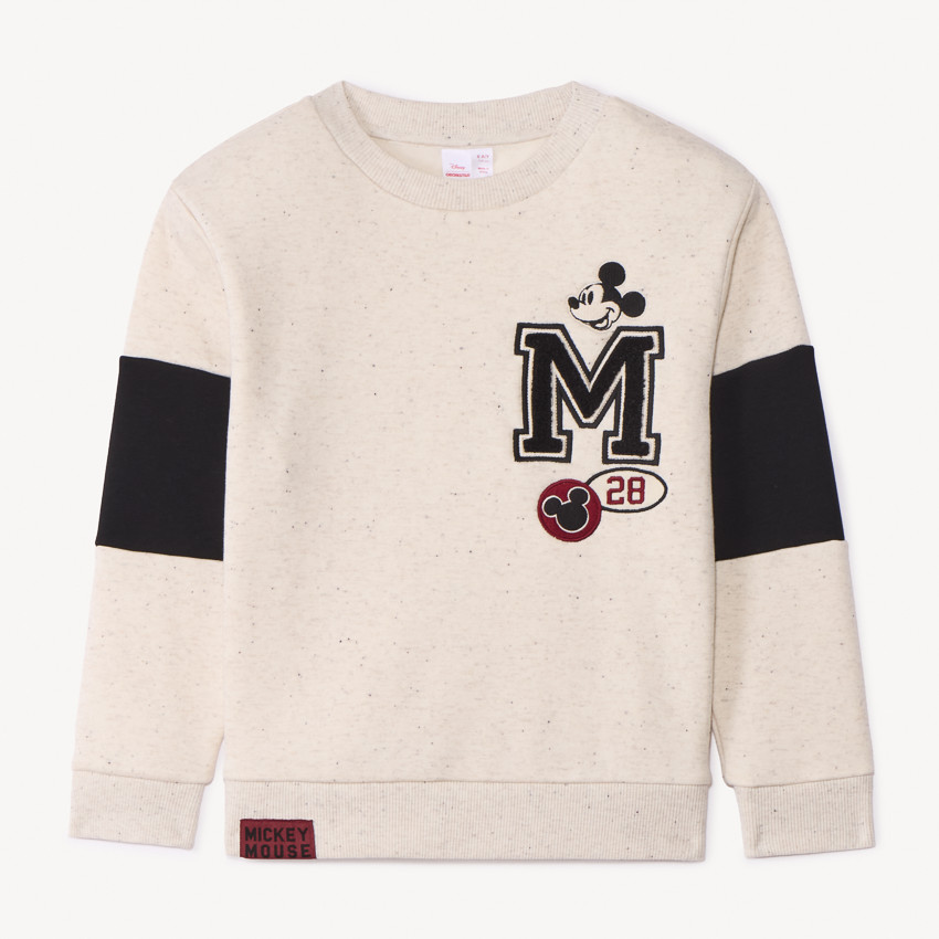 Sudadera de felpa con efecto neps de Mickey Disney para niño. 