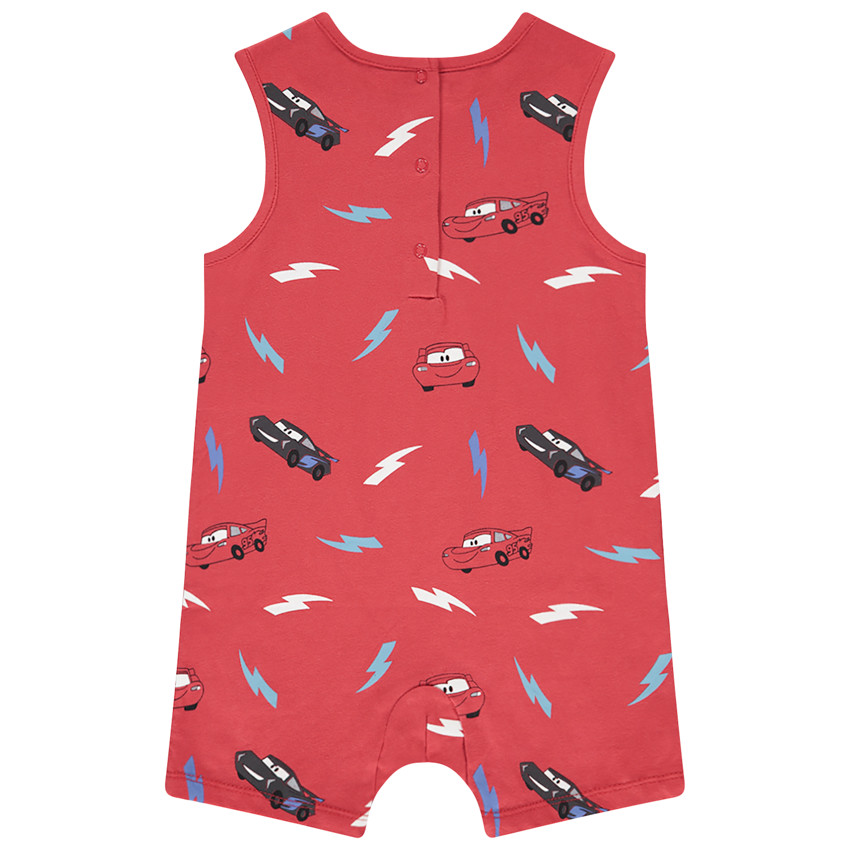 Pelele corto estampado Cars Disney para bebé niño 