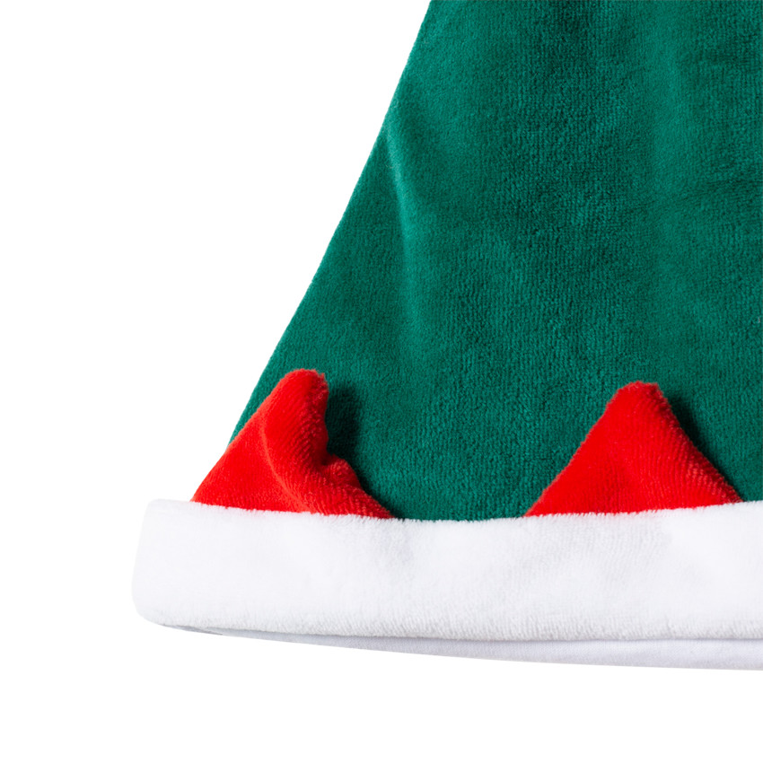 Pelele de terciopelo estilo duende de Navidad 