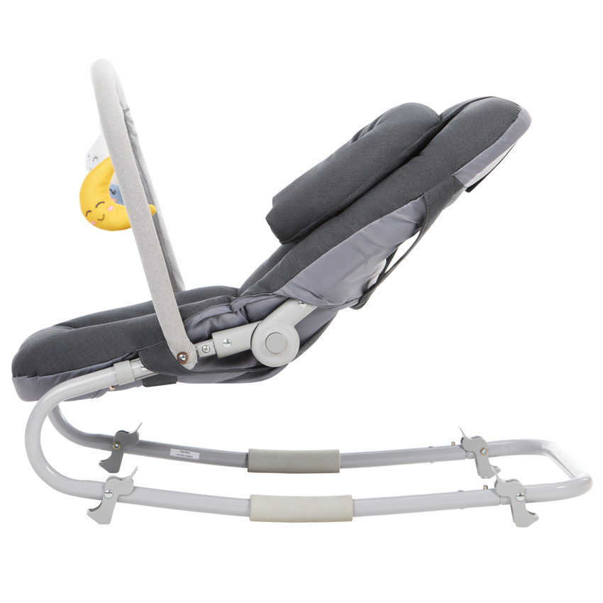 Transat plegable con arco Comfy gris 