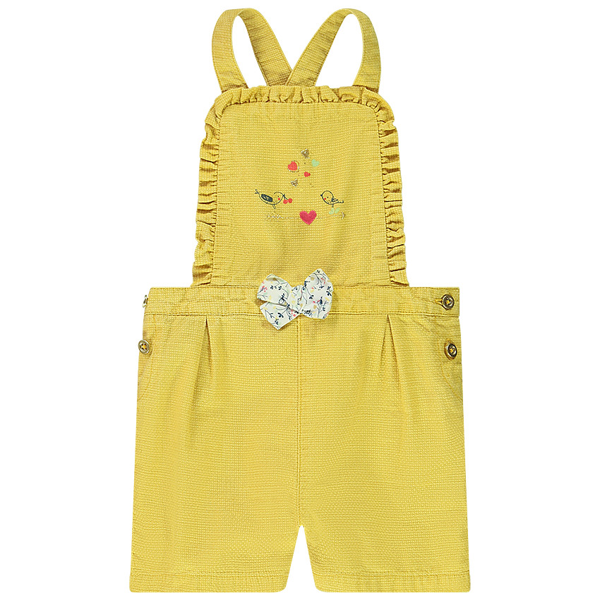 Salopette courte avec noeud fantaisie pour bébé fille  Additional Salopette courte avec noeud fantaisie pour bébé fille