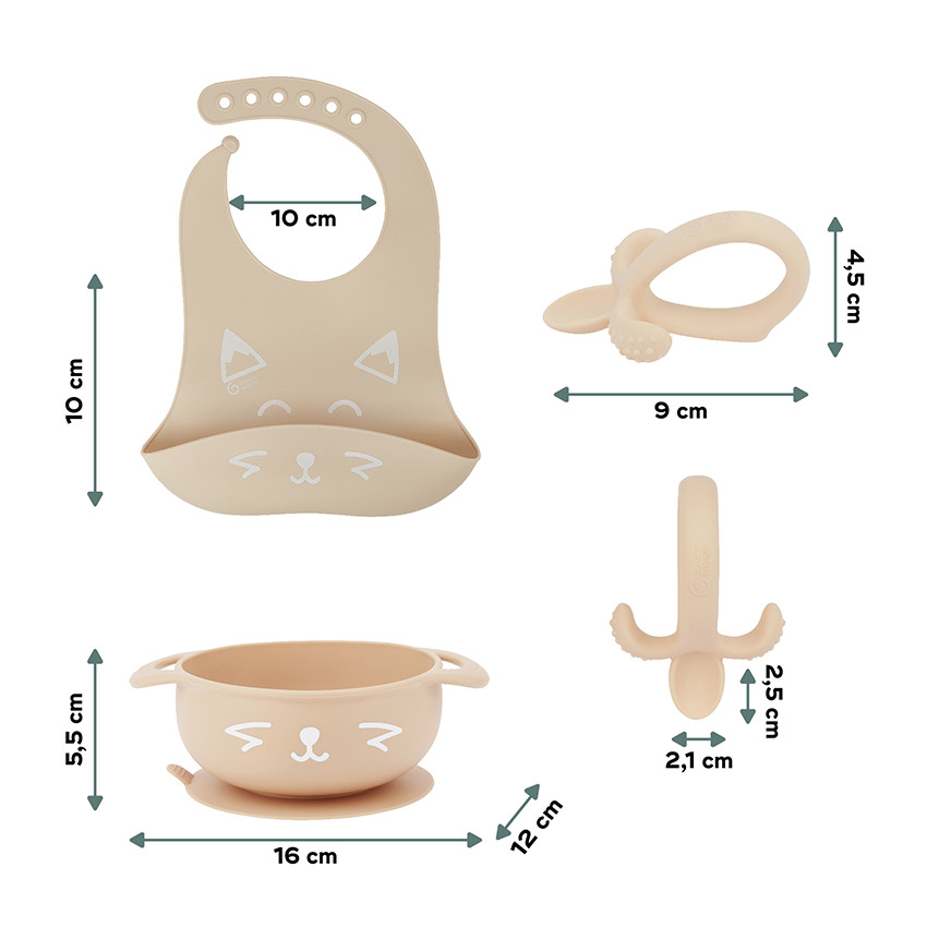Set de comida de silicona FIRST