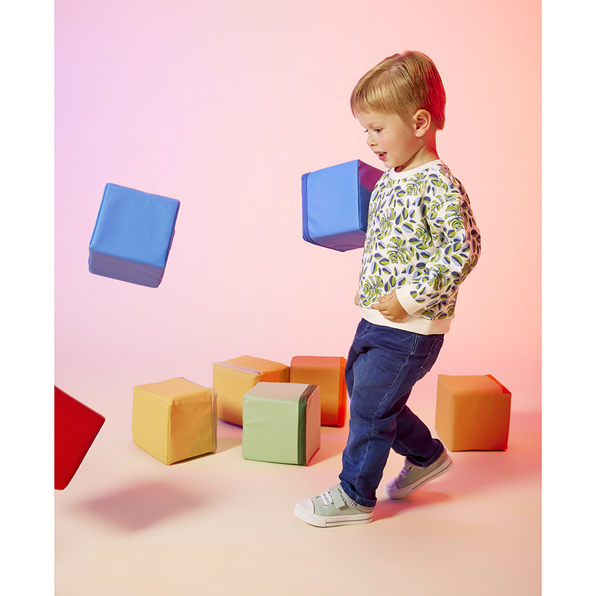 Sudadera oversize de felpa con estampado de hojas para bebé niño  Additional Sudadera oversize de felpa con estampado de hojas para bebé niño