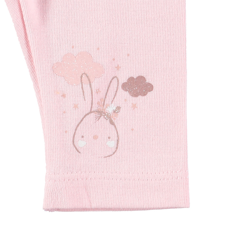 Conjunto de túnica estampada y leggings de punto 