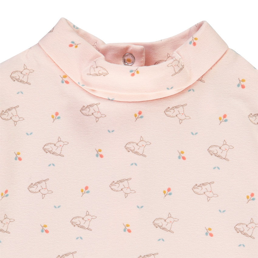 Conjunto de peto y camiseta manga larga para bebé niña 