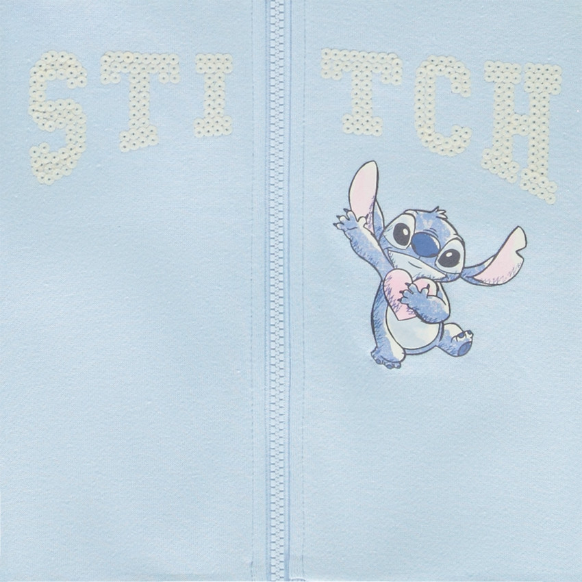 Chaqueta de felpa con cremallera Stitch Disney para niña 