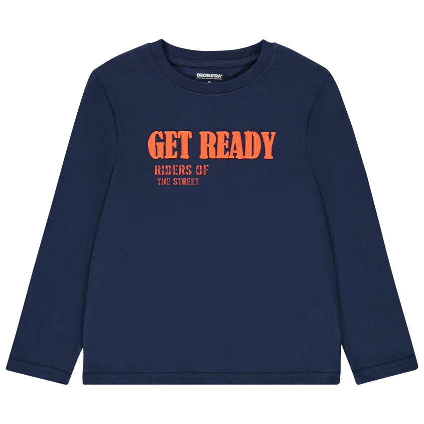 Camiseta de manga larga con estampado texturizado para niño  Additional Camiseta de manga larga con estampado texturizado para niño