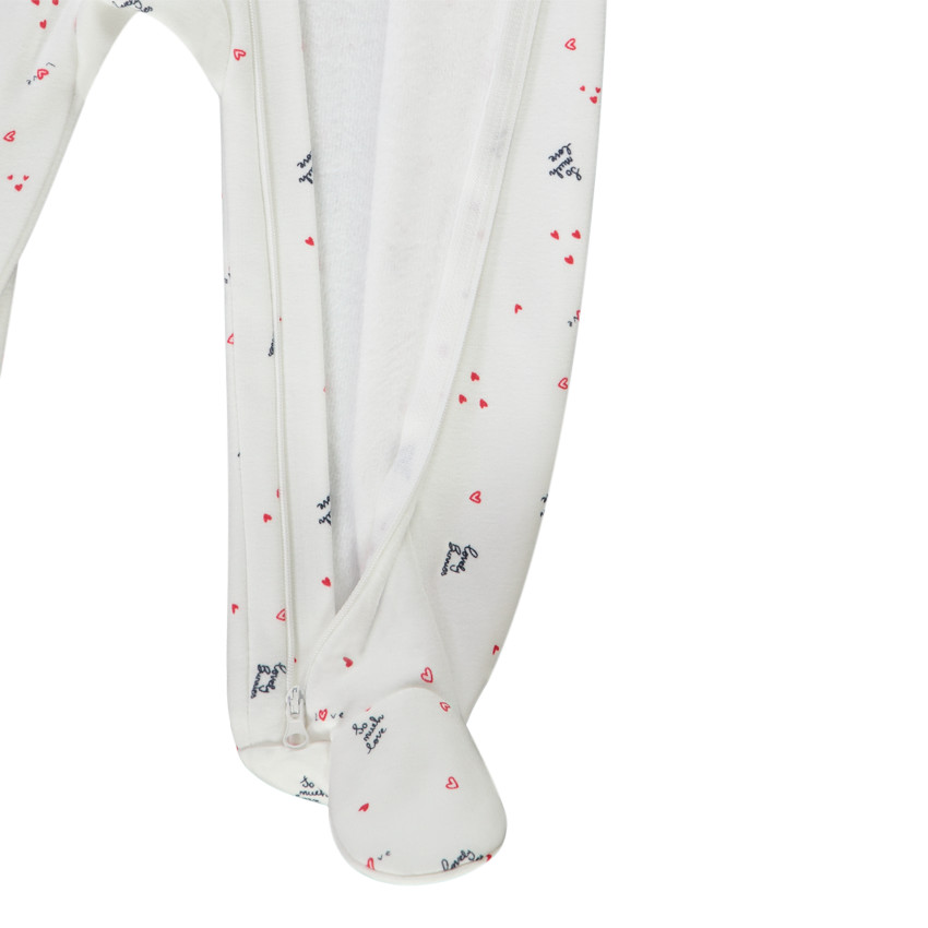 Lote de 2 peleles con cremallera para bebé niña 