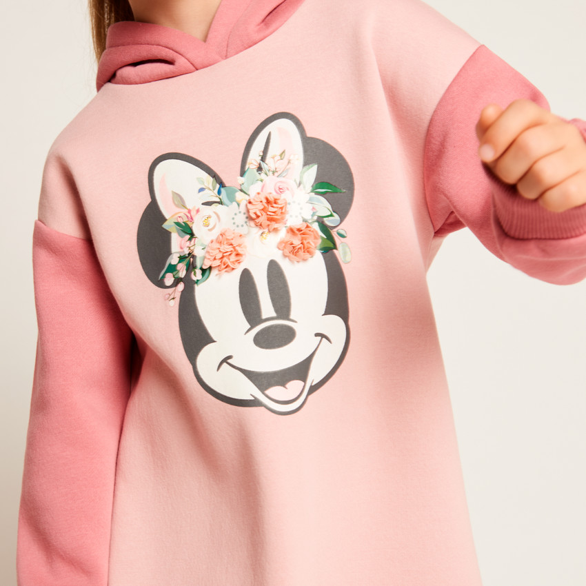 Vestido con capucha de felpa Minnie Disney para niña 