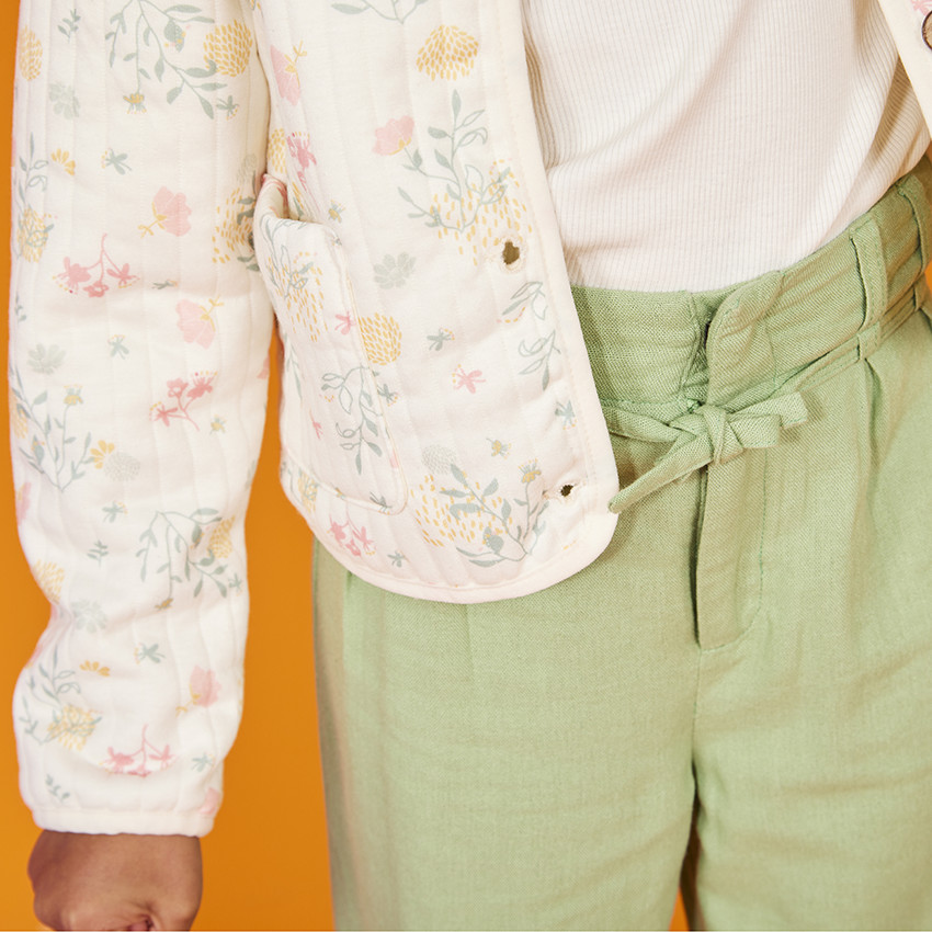 Veste acolchada estampado floral para niña  Additional Veste acolchada estampado floral para niña