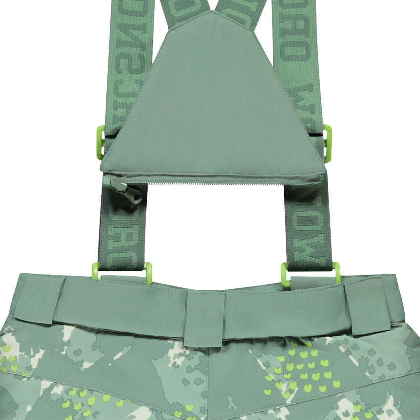 Pantalón de esquí estampado con tirantes desmontables para niño 