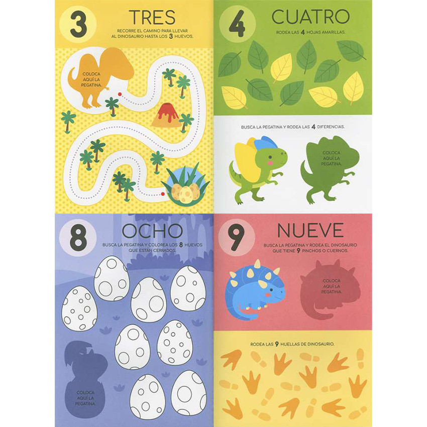 Libro de actividades Los números +4 años 