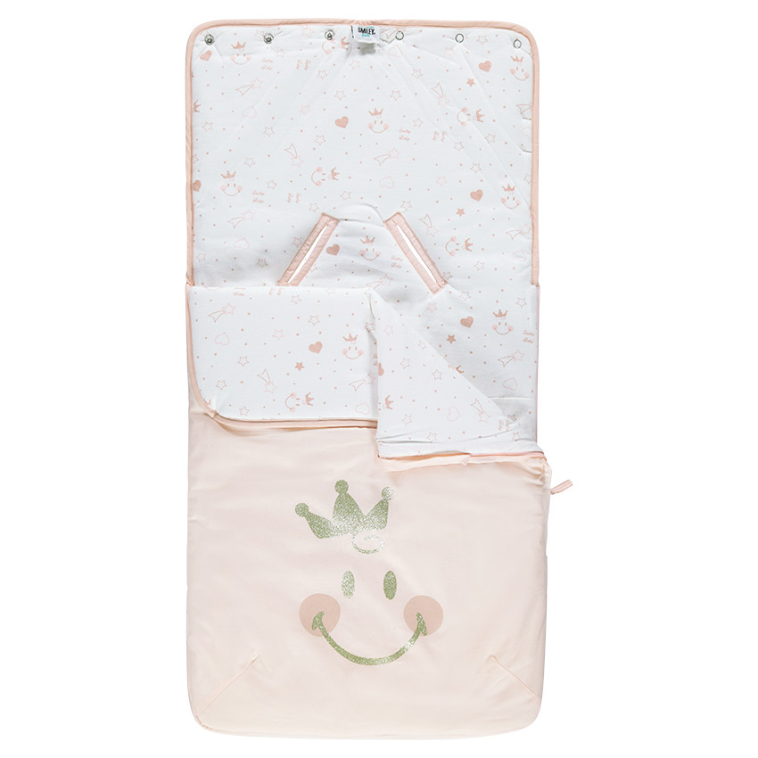 Nana de popelina con estampado Smiley Girl 