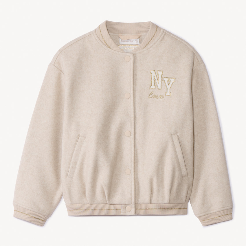 Chaqueta bomber de manga larga 