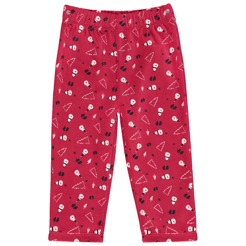 Pijama de terciopelo de 2 piezas para bebé niño 