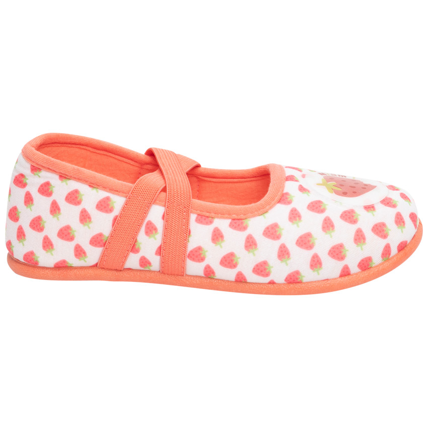 Merceditas estampadas de fresas para niña 