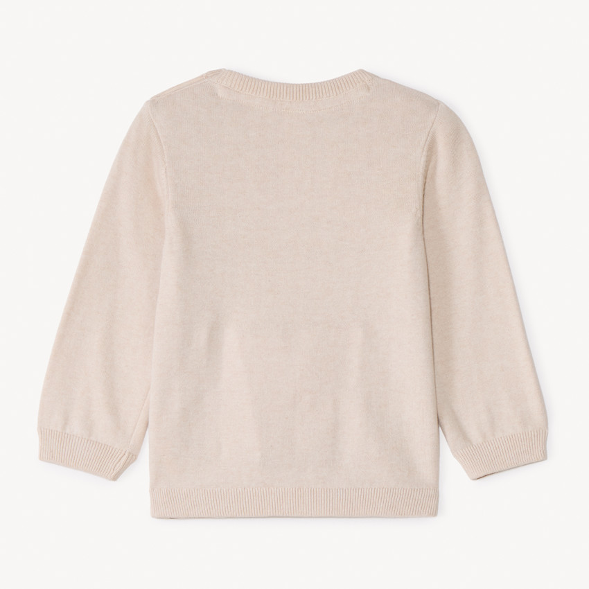 Jersey de punto trenzado liso para bebé niño 