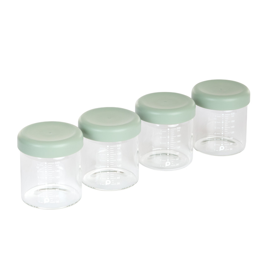 Juego de 4 tarros de conservación de vidrio - 220 ml 