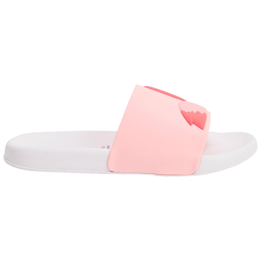 Chanclas con flamenco en relieve para niña con tira ajustable según talla 