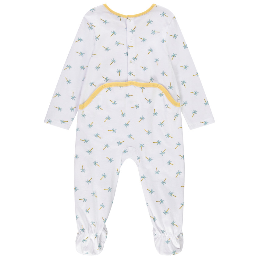 Pack de 3 peleles de punto estampado de tucanes para bebé niño 