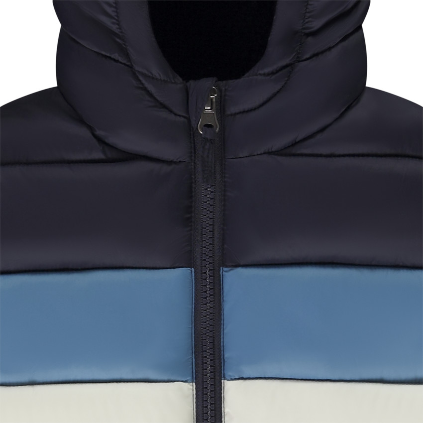 Chaqueta acolchada efecto color block forrada en sherpa para niño 