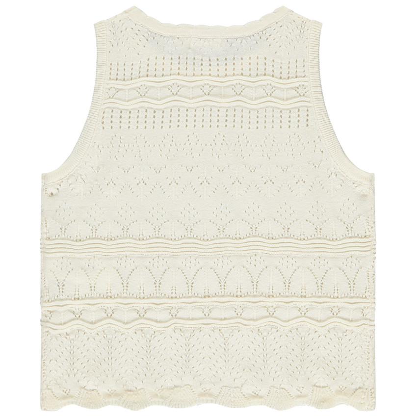 Top de punto calado para niña 