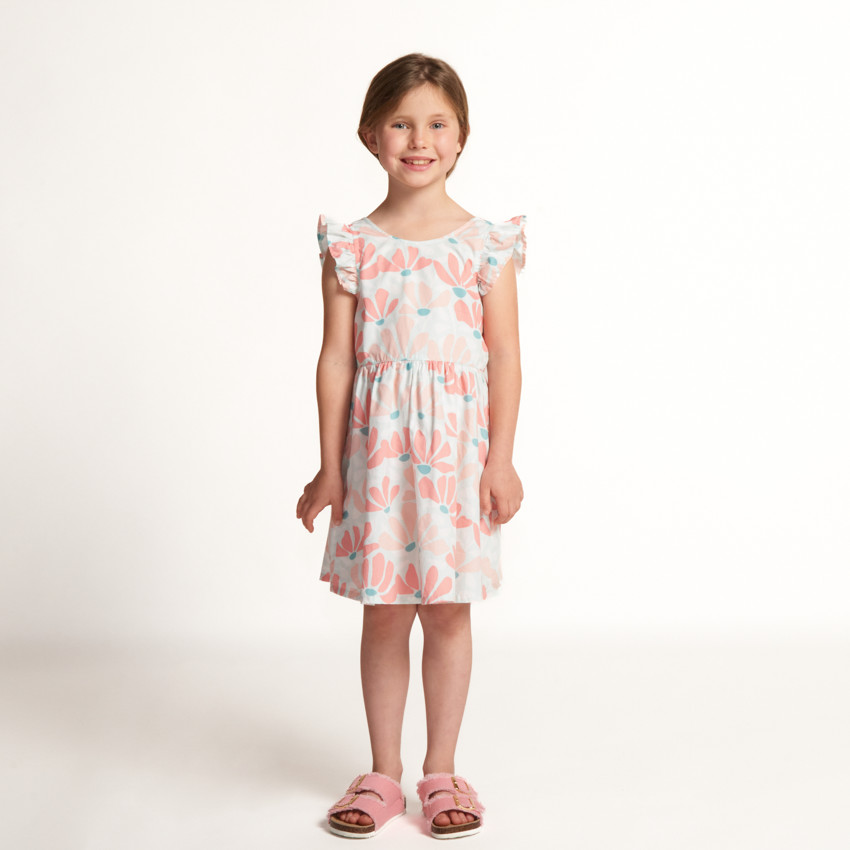 Vestido de tirantes con estampado y espalda al aire para niña  Additional Vestido de tirantes con estampado y espalda al aire para niña