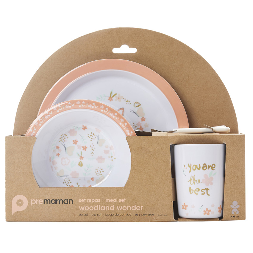 Coffret de comida 5 piezas en melamina - Woodland wonder 
