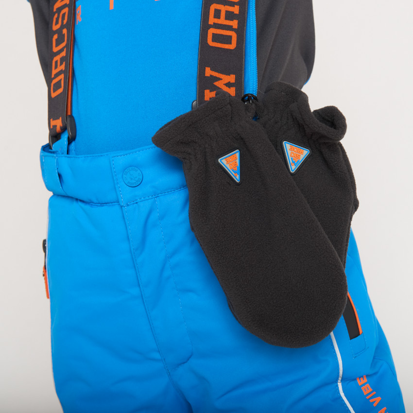 Paire de moufles uni en micropolaire pour garçon  