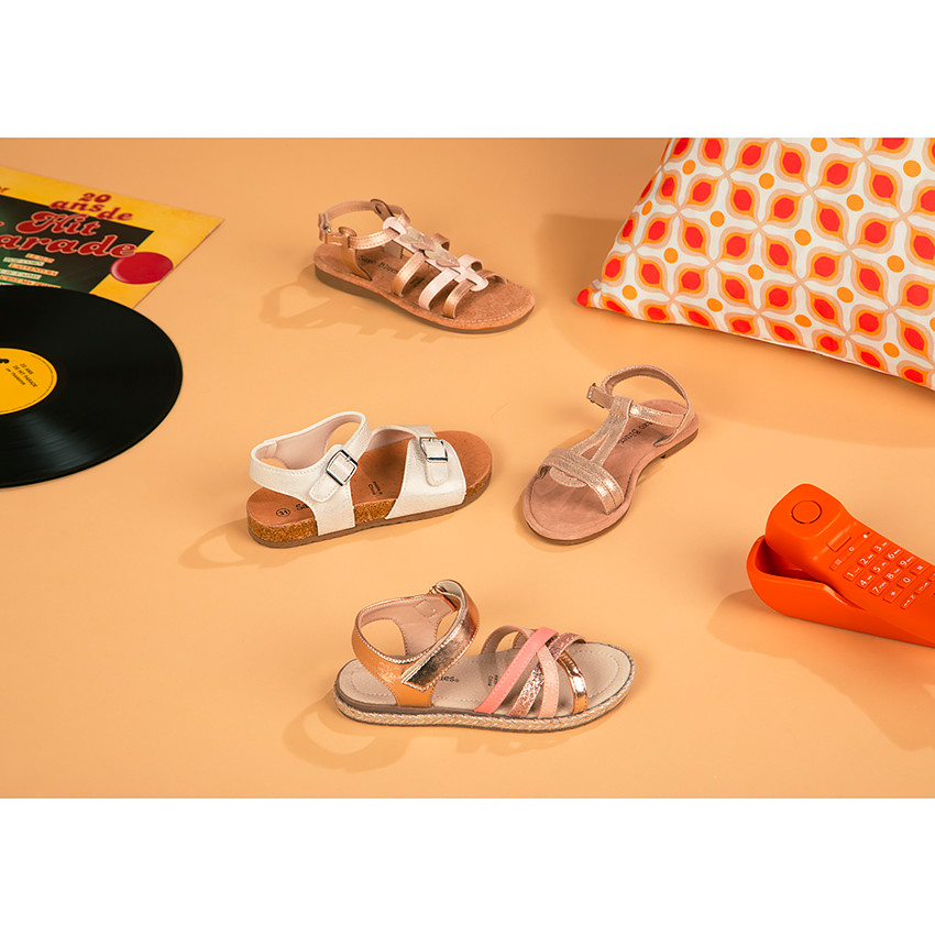 Sandalias plateadas para niña  Additional Sandalias plateadas para niña