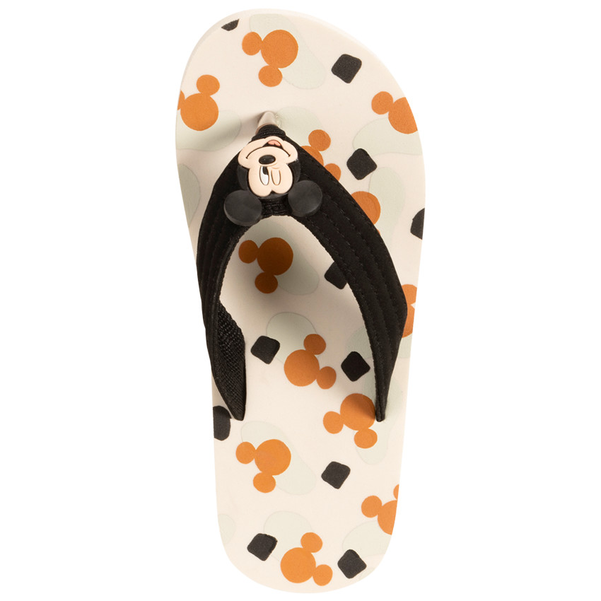 Chanclas con tira flexible estampada y parche de Mickey Disney para niño 