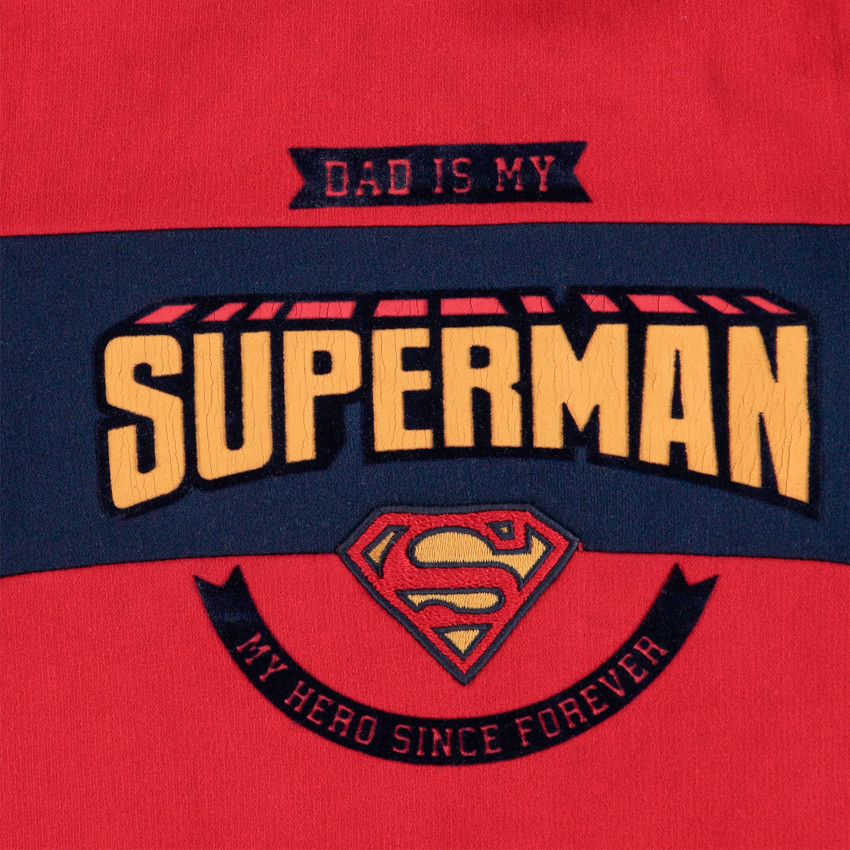 Jogging en molleton bicolore print Superman  