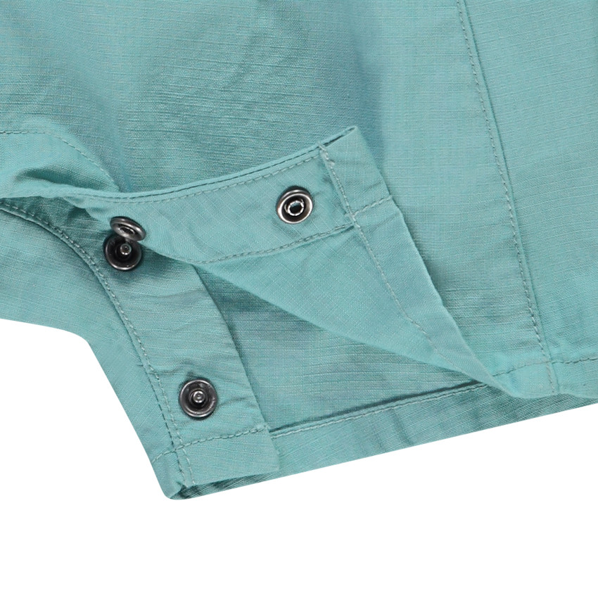 Salopette corta bordado palmera para bebé niño 