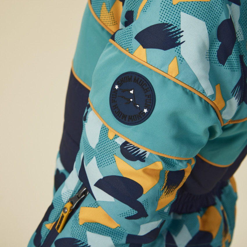 Combinaison de ski déperlante imprimé graphique pour garçon 