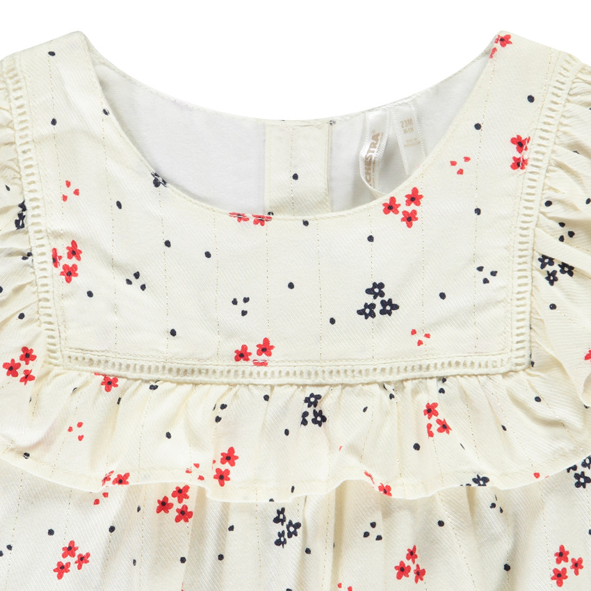 Conjunto de 2 piezas con blusa estampada para bebé niña 