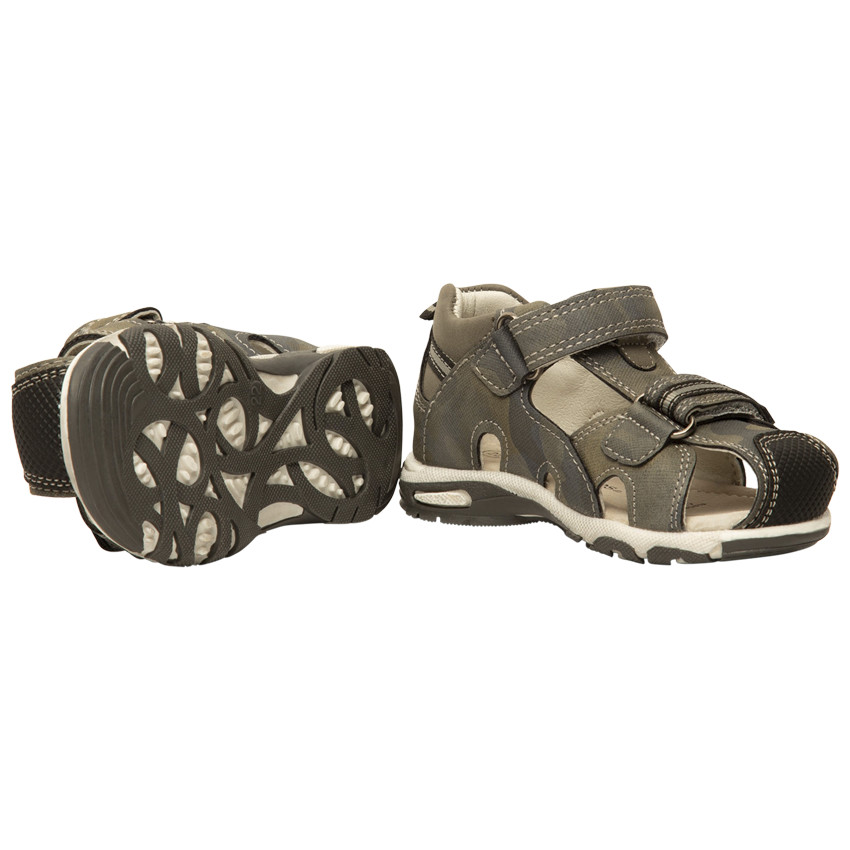 Sandalias con velcro estampado camuflaje para bebé niño 