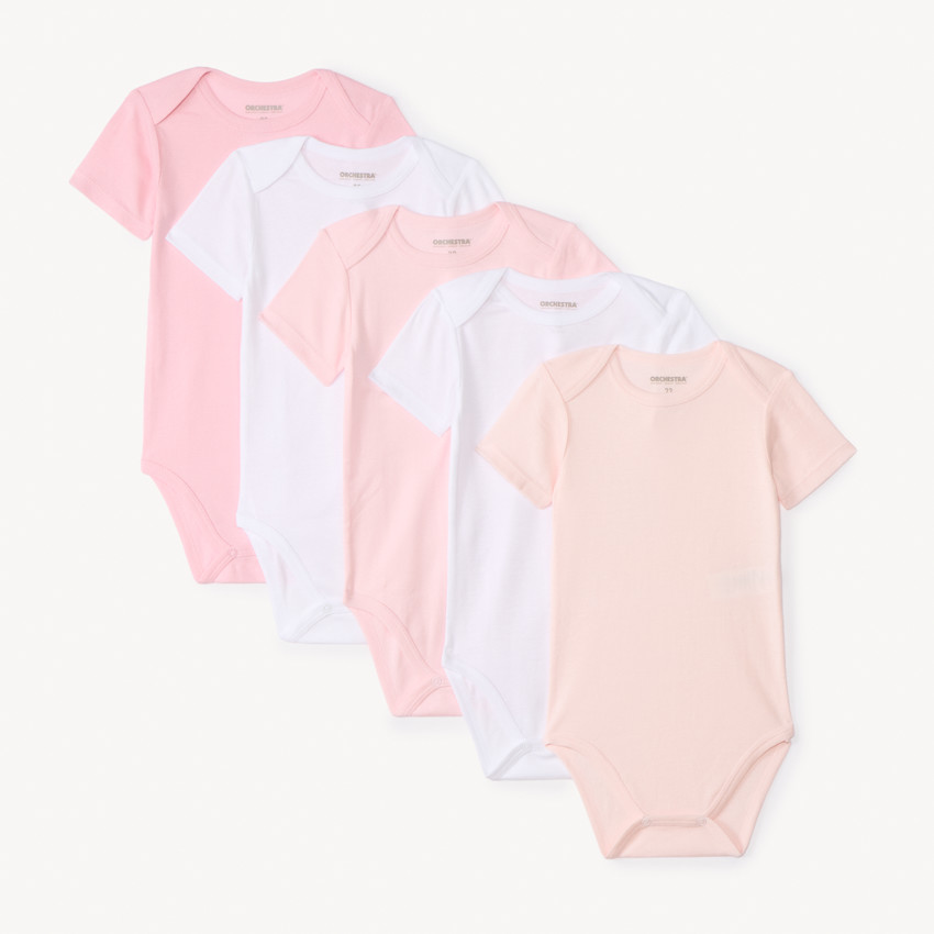 Pack de 5 bodies manga corta 