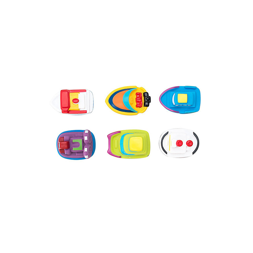 Juguetes de baño 6 uds Boats 