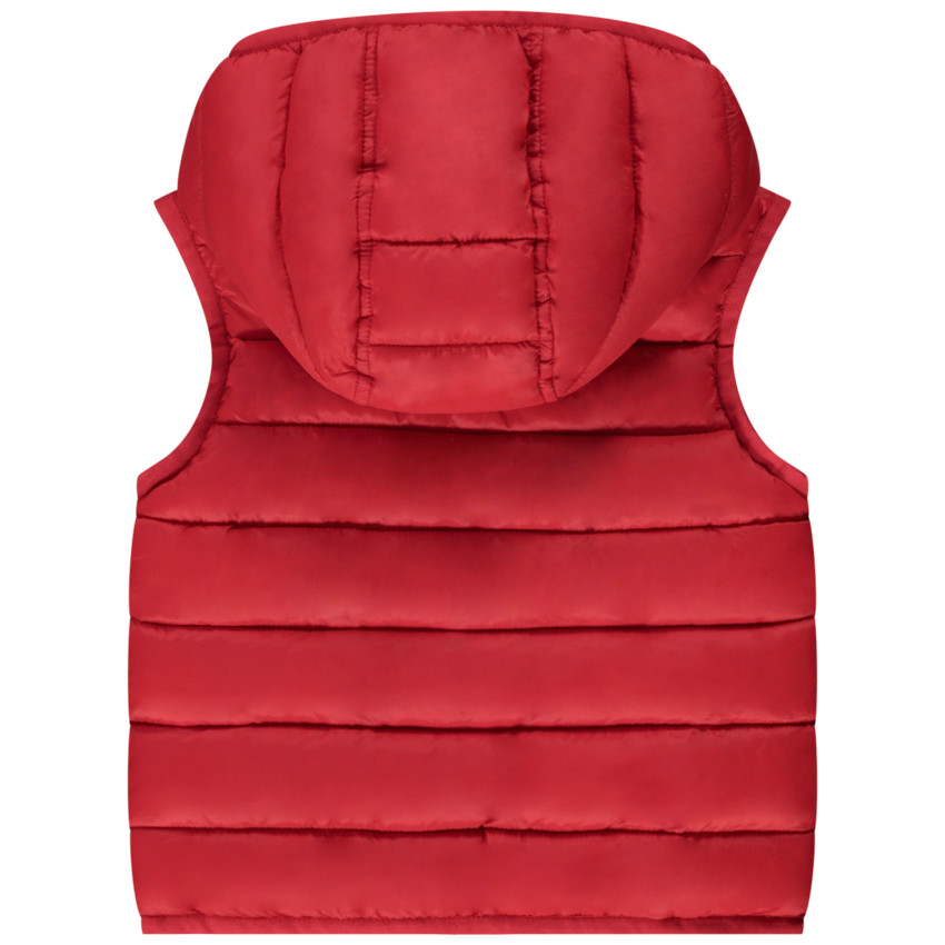 Doudoune sans manches à capuche matelassée pour bébé garçon 