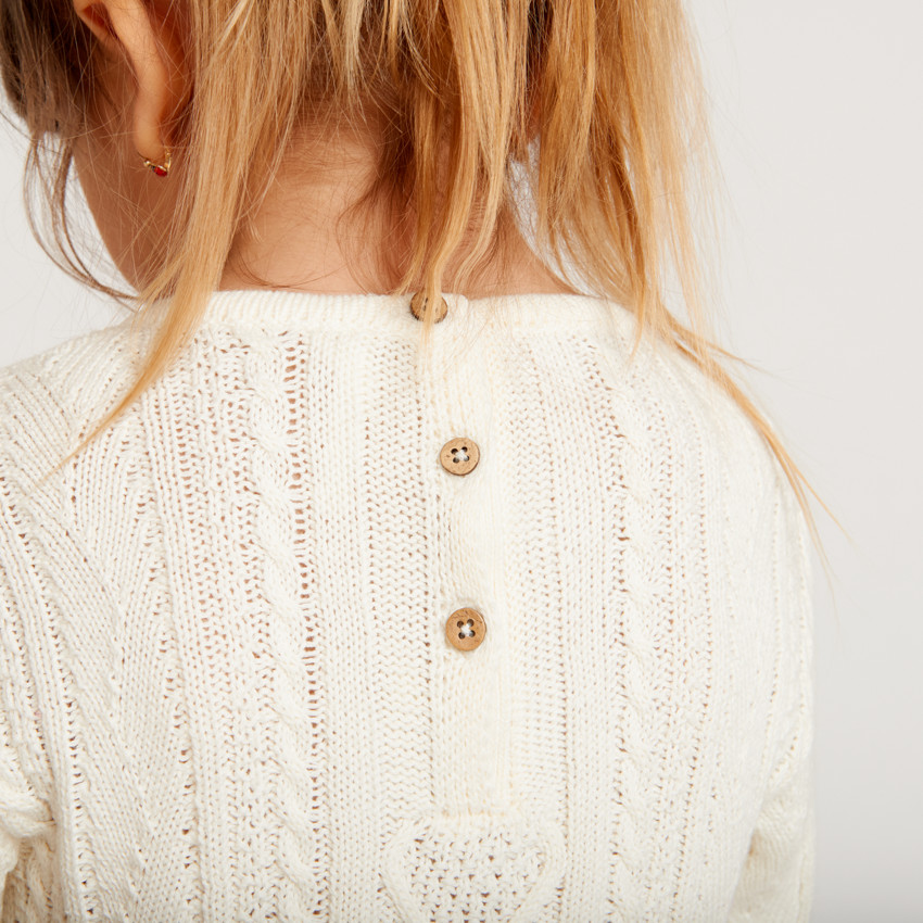 Robe effet 2 en 1 bu-matière fantaisie pour bébé fille  