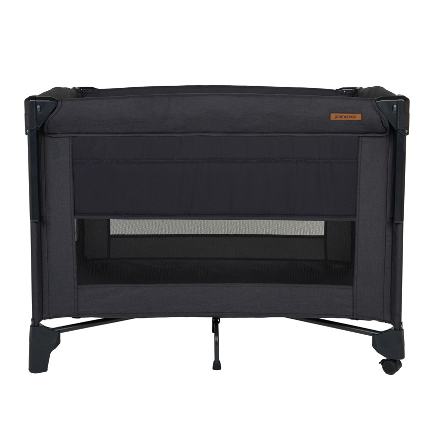 Cama de viaje con cododo Sleepli - Negro 