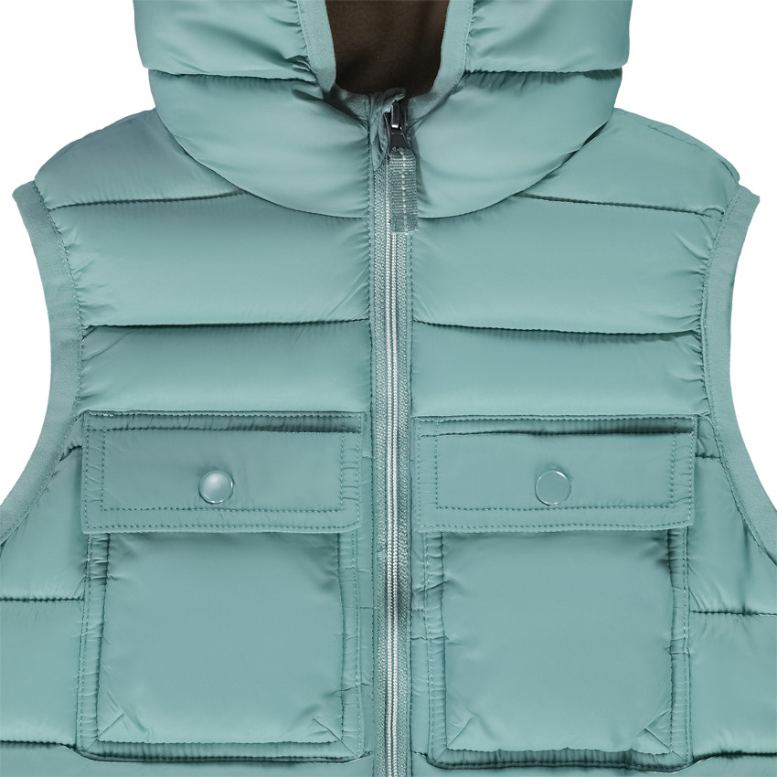 Chaleco acolchado capucha - "Funny Road" 