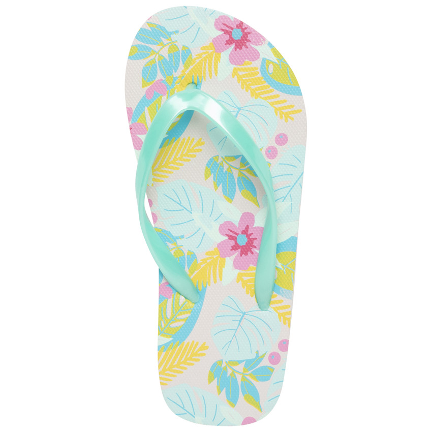 Tongs impresas de fantasía "all-over" para niña con tira según la edad 