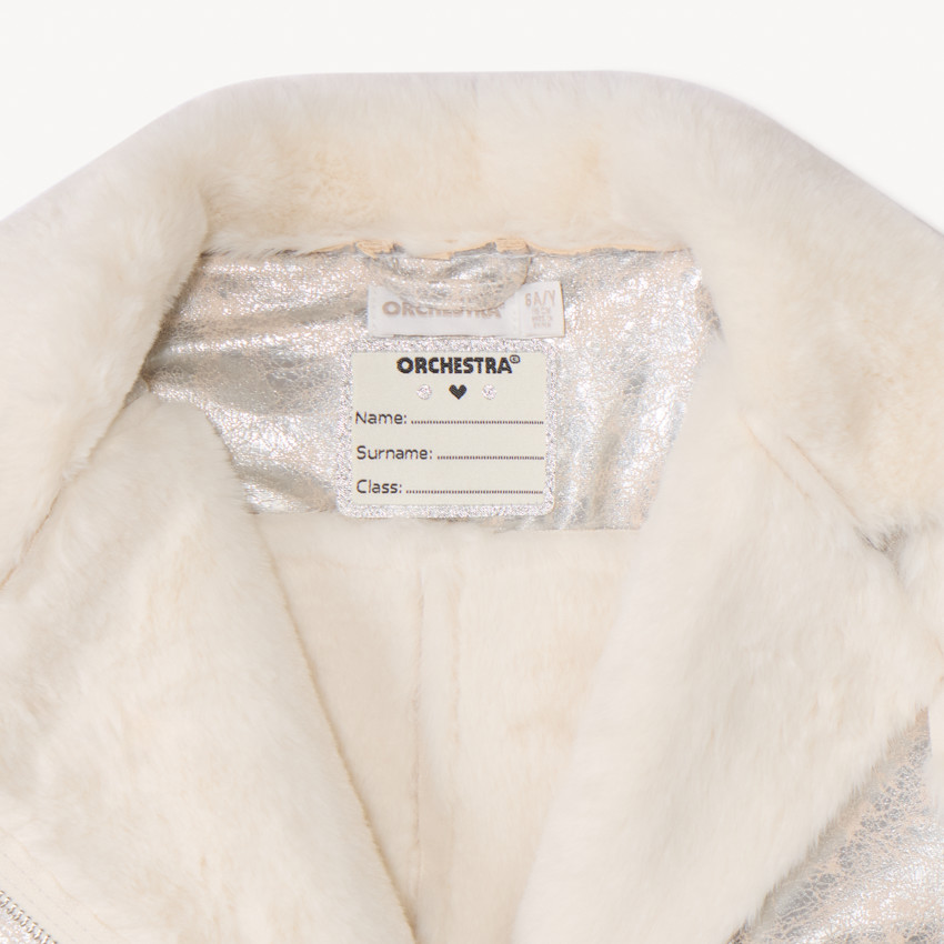 Chaleco sin mangas de efecto piel de niña 