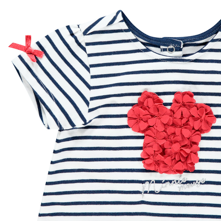 Pelele corto de rayas con motivo floral Minnie Disney  Additional Pelele corto de rayas con motivo floral Minnie Disney