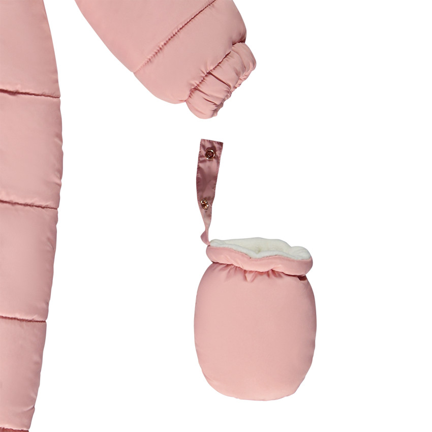 Combi-pilote unie acolchada para bebé niña con diferentes acabados según la edad 