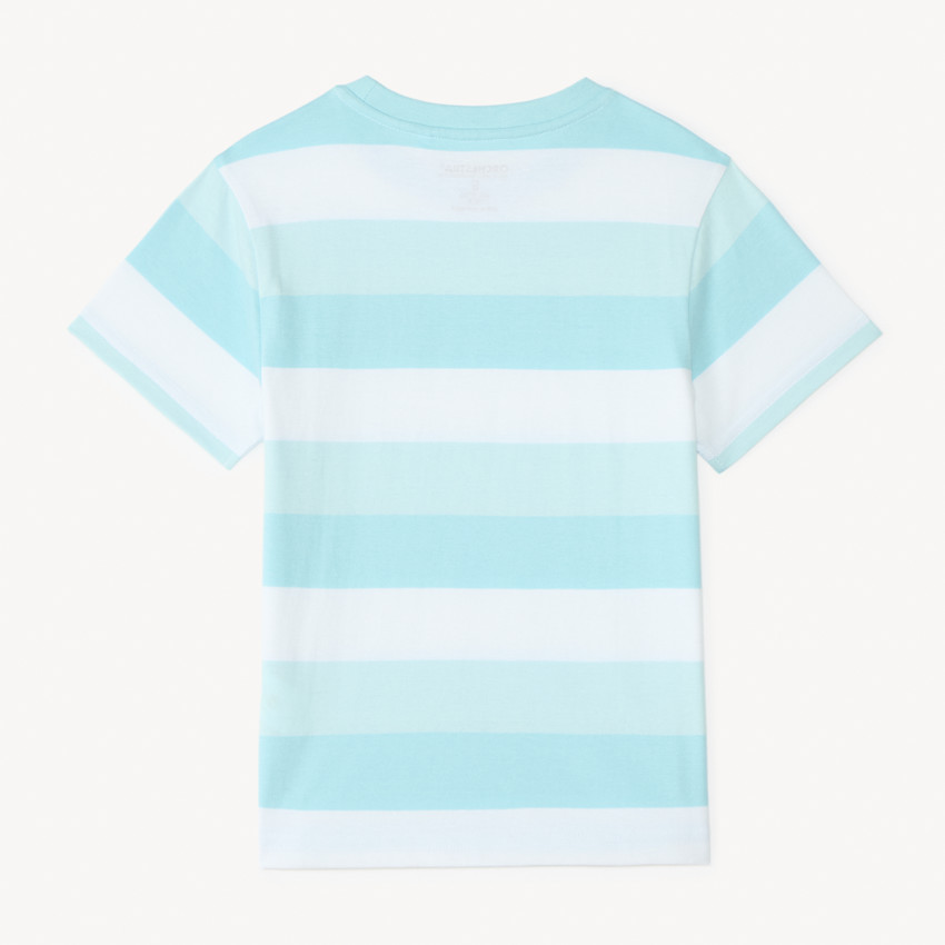 Camiseta de rayas de manga corta para niño 
