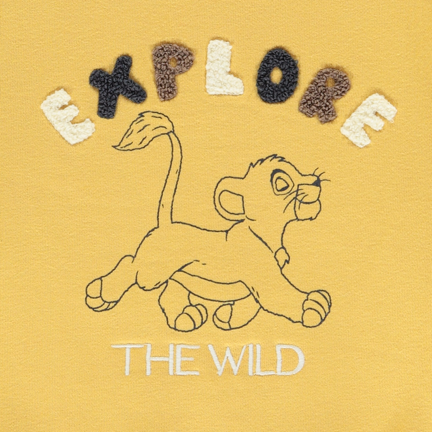 Sudadera con bordado y estampado de Simba El Rey León Disney para niño 