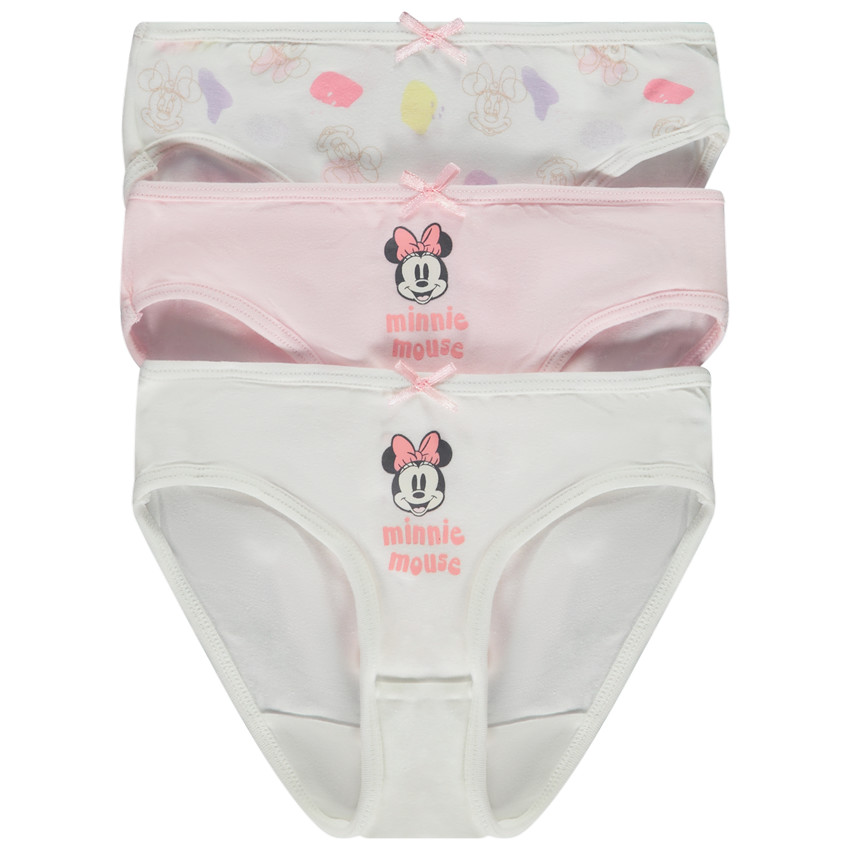 Pack de 3 braguitas fantasía Minnie Disney para niña 