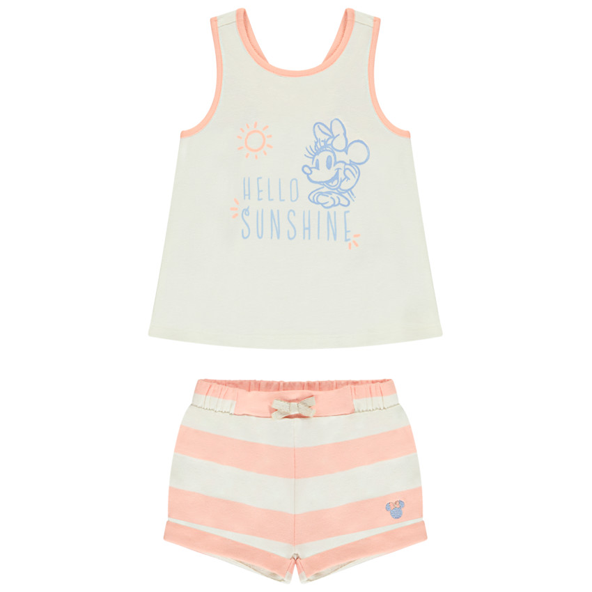 Conjunto de short de felpa y camiseta sin mangas estampada de Minnie Disney para bebé niña  Additional Conjunto de short de felpa y camiseta sin mangas estampada de Minnie Disney para bebé niña